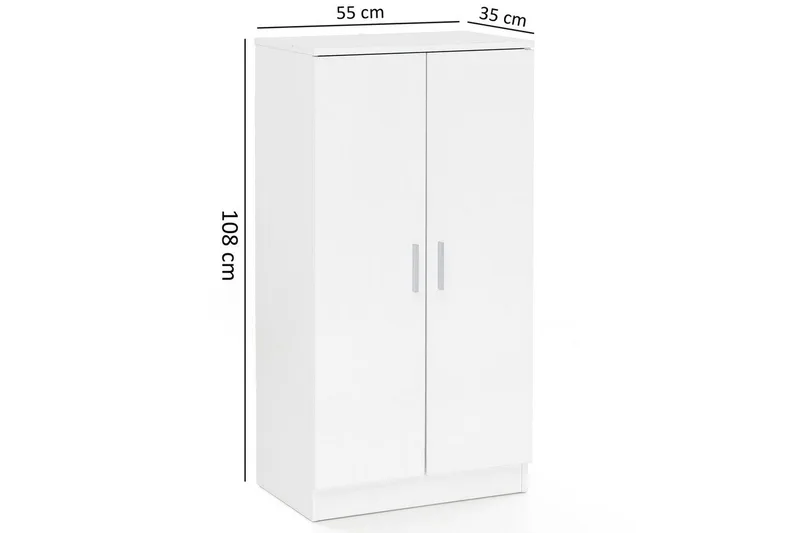 Skoskab Wohnling Folieret spånplade 7 rum gangmøbler - Opbevaring - Skoopbevaring - Skoskab