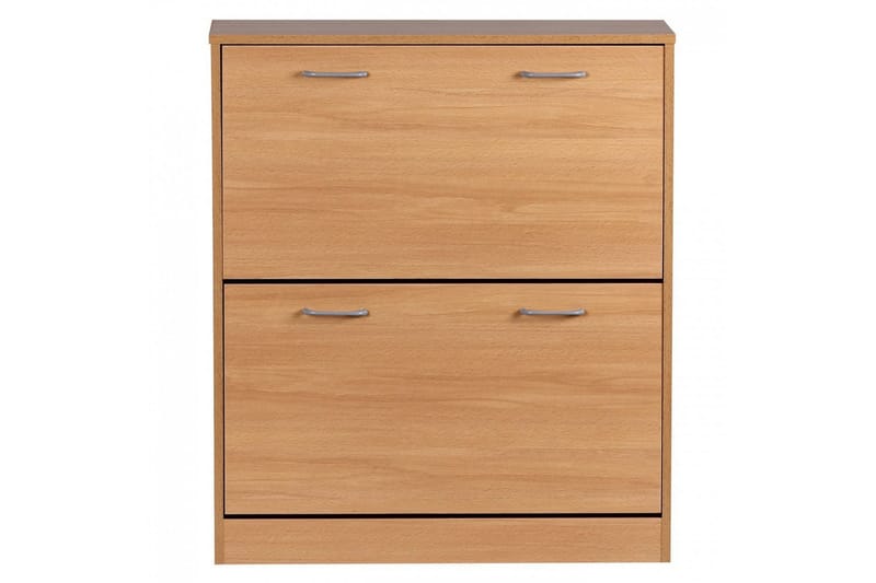 Skoskab Wohnling KIEL med 2 udtræksrum, foliebelagt spånplade Bøg - Bøg - Opbevaring - Skoopbevaring - Skoskab