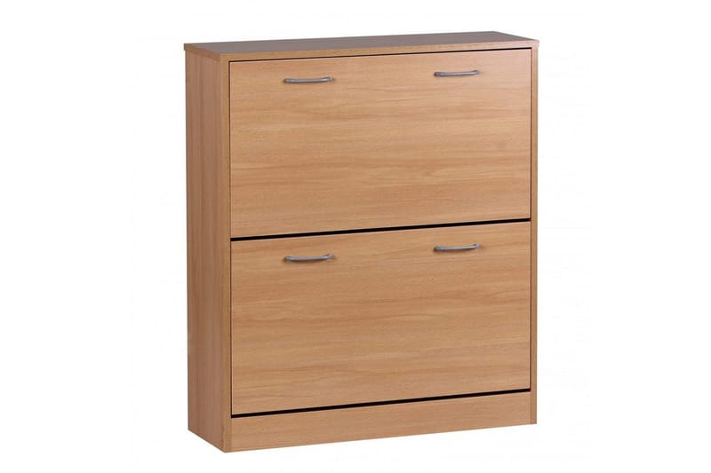 Skoskab Wohnling KIEL med 2 udtræksrum, foliebelagt spånplade Bøg - Bøg - Opbevaring - Skoopbevaring - Skoskab