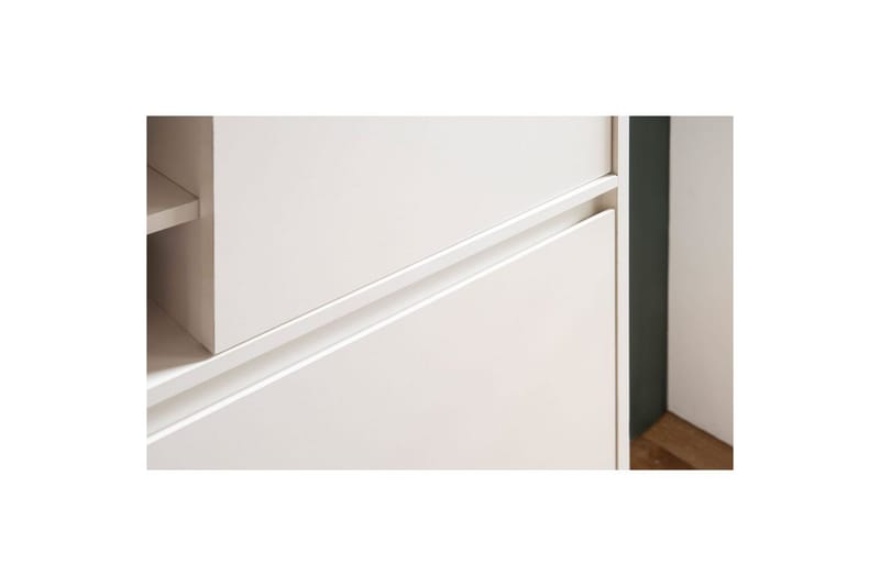 Skoskab Wohnling med 2 vippe-rum 1 dør melaminbelagt mdf moderne - Opbevaring - Skoopbevaring - Skoskab