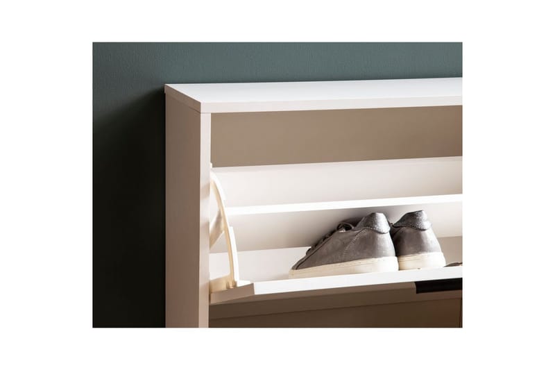 Skoskab Wohnling med 3 vippe-rum 1 dør melaminbelagt MDF moderne - Opbevaring - Skoopbevaring - Skoskab