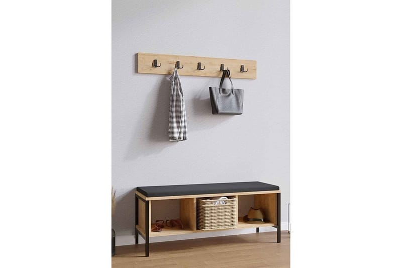 Talric Skoskab 100 cm - Natur - Opbevaring - Skoopbevaring - Skoskab