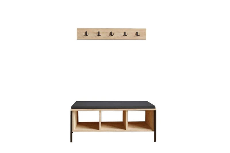 Talric Skoskab 100 cm - Natur - Opbevaring - Skoopbevaring - Skoskab