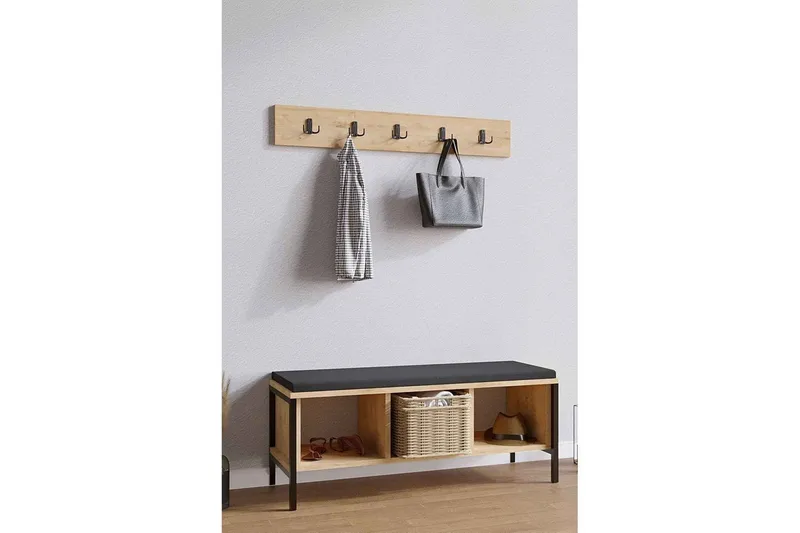 Talric Skoskab 100 cm - Natur - Opbevaring - Skoopbevaring - Skoskab