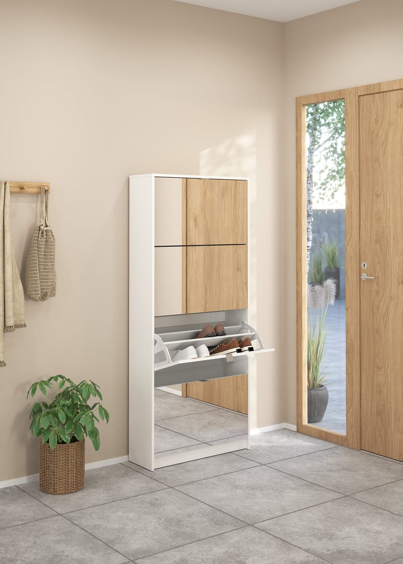 Tenor Skoskab 4 rum 70x24x162 cm - Opbevaring - Skoopbevaring - Skoskab