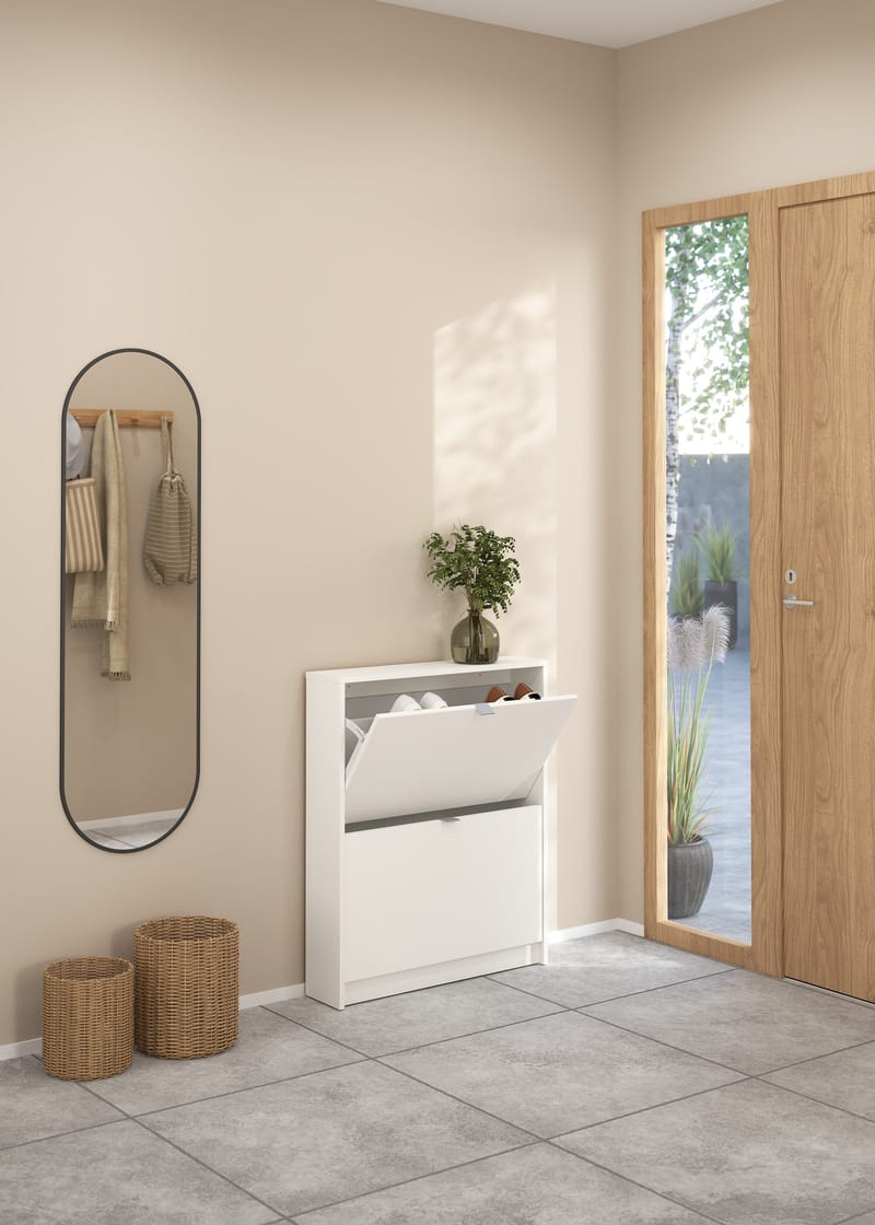 Tenor Skoskab med 2 rum 70x16x85 cm - Opbevaring - Skoopbevaring