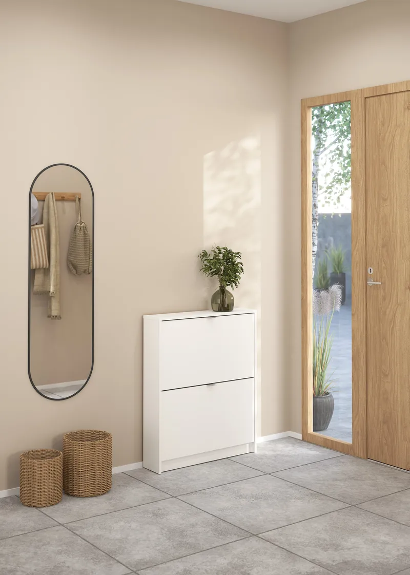 Tenor Skoskab med 2 rum 70x16x85 cm - Opbevaring - Skoopbevaring