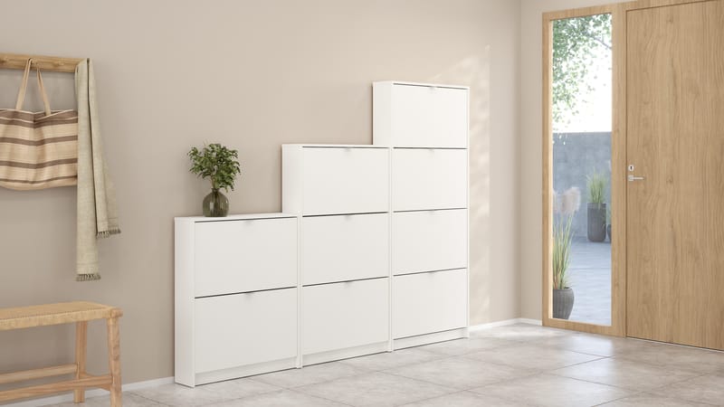 Tenor Skoskab med 2 rum 70x16x85 cm - Opbevaring - Skoopbevaring