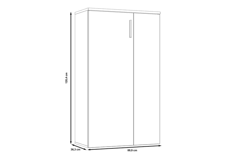 Ticketwood Skoskab 69 cm - Hvid - Opbevaring - Skoopbevaring - Skoskab