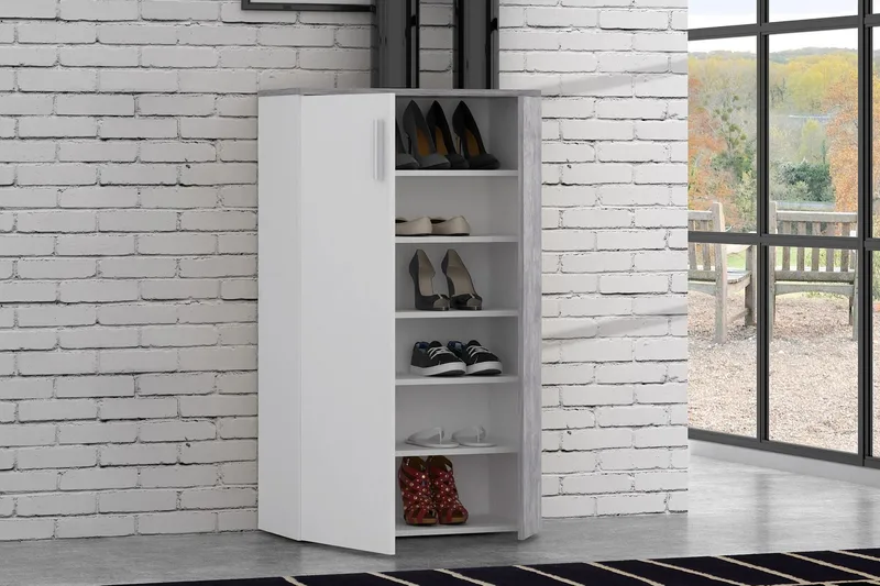Ticketwood Skoskab 69 cm - Hvid/Grå - Opbevaring - Skoopbevaring - Skoskab