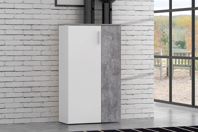 Ticketwood Skoskab 69 cm - Hvid/Grå - Opbevaring - Skoopbevaring - Skoskab