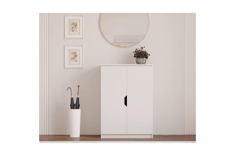 Torvenor Skoskab 70 cm - Mat Hvid - Opbevaring - Skoopbevaring - Skoskab