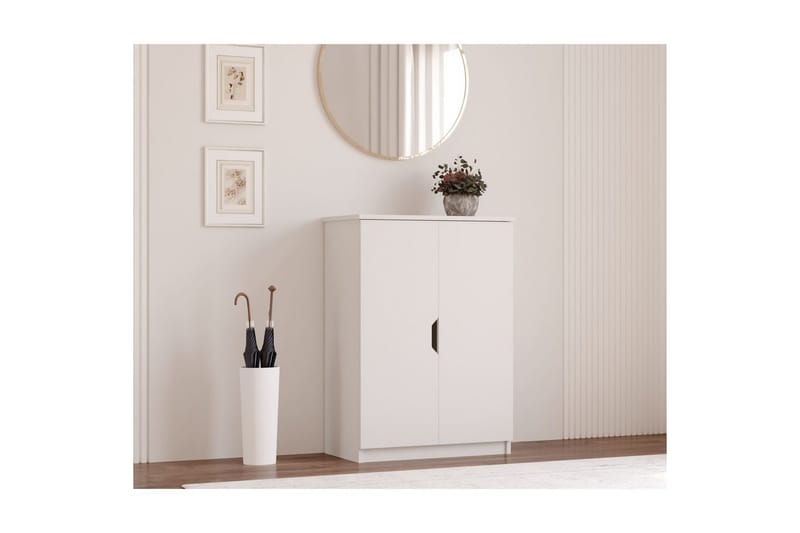 Torvenor Skoskab 70 cm - Mat Hvid - Opbevaring - Skoopbevaring - Skoskab