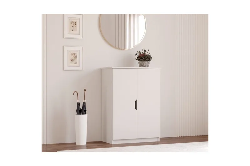 Torvenor Skoskab 70 cm - Mat Hvid - Opbevaring - Skoopbevaring - Skoskab