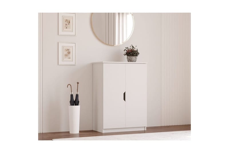 Torvenor Skoskab 70 cm - Mat Hvid - Opbevaring - Skoopbevaring