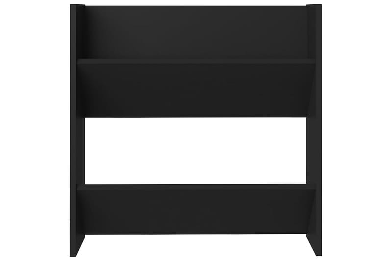 væghængt skoskab 60x18x60 cm spånplade sort - Sort - Opbevaring - Skoopbevaring