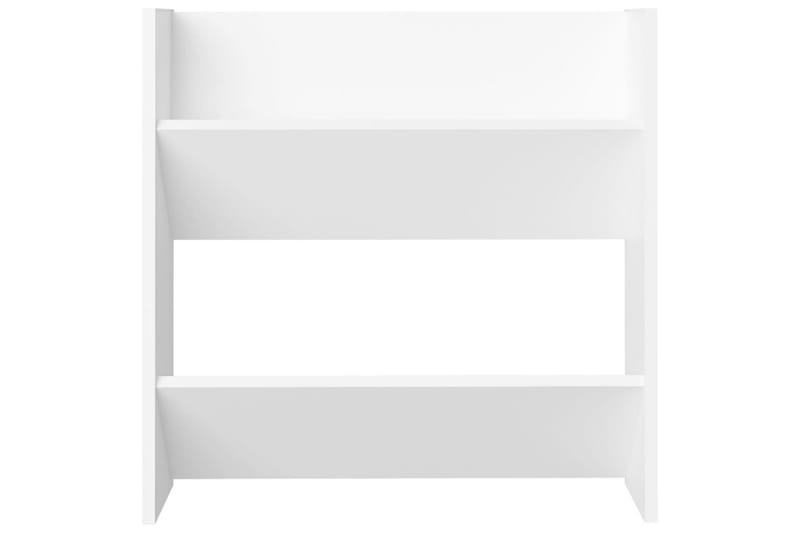 væghængte skoskabe 2 stk. 60x18x60 cm spånplade hvid - Hvid - Opbevaring - Skoopbevaring
