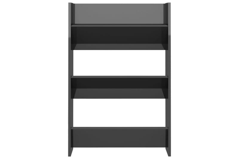 væghængte skoskabe 2 stk. 60x18x90 cm spånplade - Grå - Opbevaring - Skoopbevaring