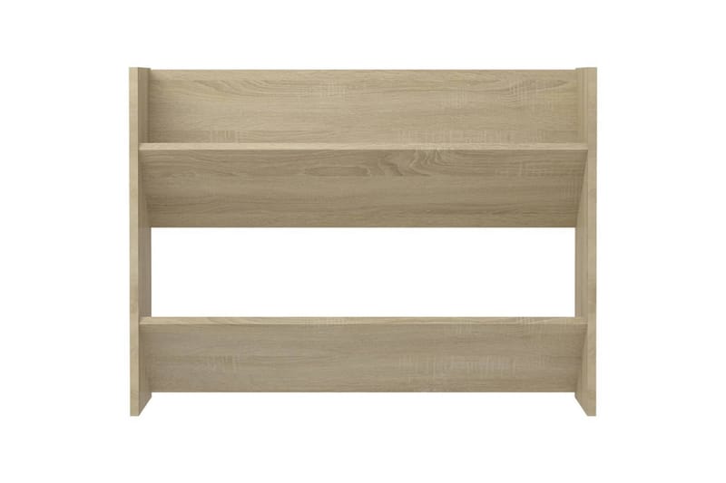 væghængte skoskabe 2 stk. 80x18x60 cm spånplade sonoma-eg - Brun - Opbevaring - Skoopbevaring