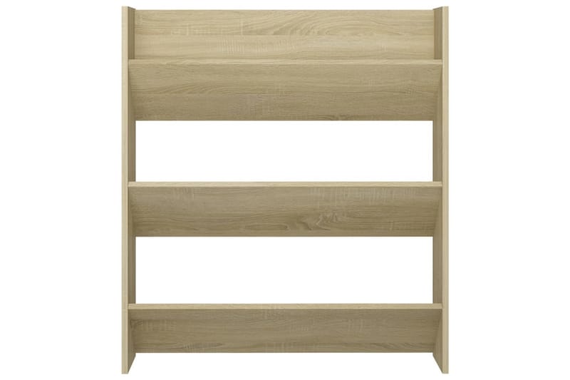 væghængte skoskabe 2 stk. 80x18x90 cm spånplade sonoma-eg - Brun - Opbevaring - Skoopbevaring - Skoskab