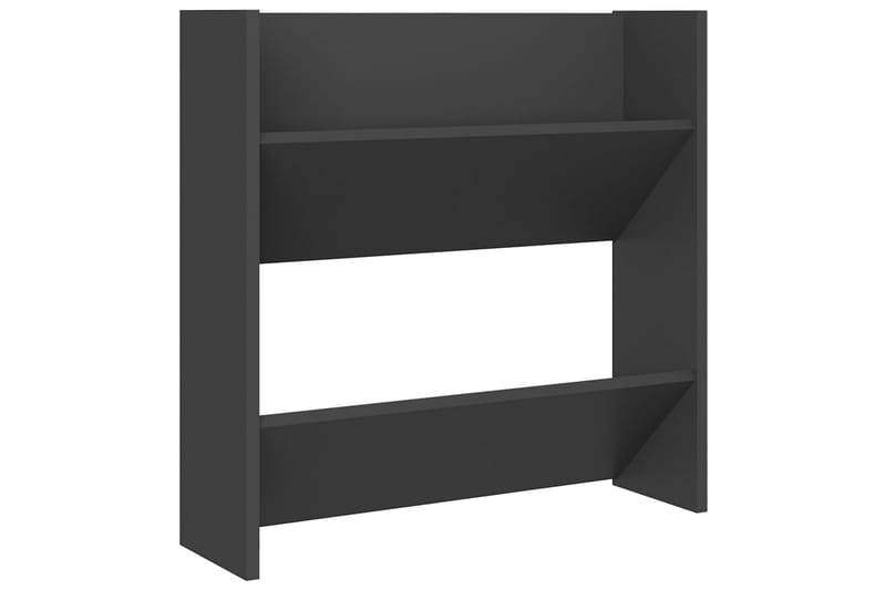 væghængte skoskabe 4 stk. 60x18x60 cm spånplade grå - Grå - Opbevaring - Skoopbevaring