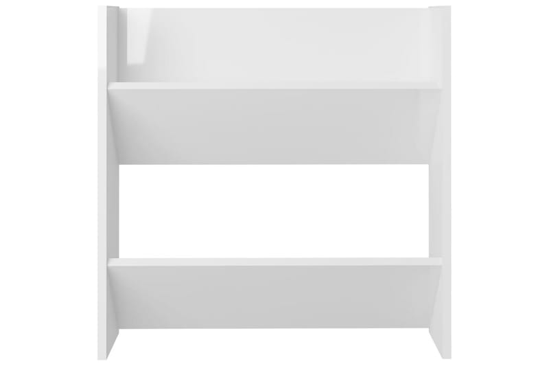 væghængte skoskabe 4 stk. 60x18x60 cm spånplade - Hvid - Opbevaring - Skoopbevaring