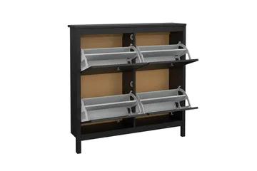 Vallvidera Skoskab 102,6 cm - Sort - Opbevaring - Skoopbevaring