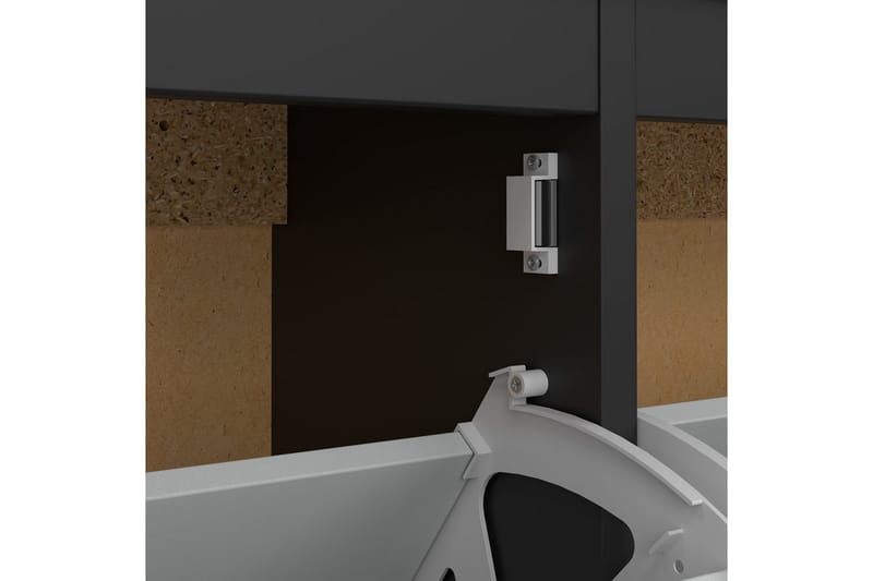 Vallvidera Skoskab 102,6 cm - Sort - Opbevaring - Skoopbevaring - Skoskab