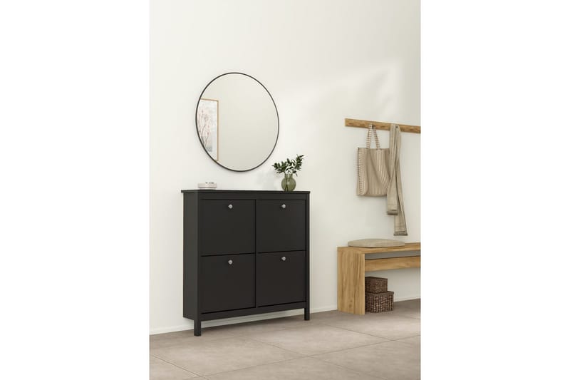 Vallvidera Skoskab 102,6 cm - Sort - Opbevaring - Skoopbevaring - Skoskab