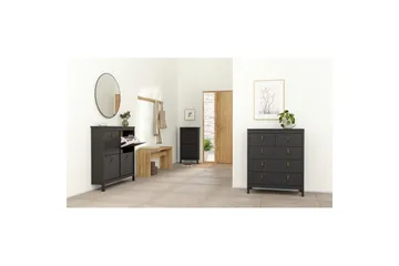 Vallvidera Skoskab 102,6 cm - Sort - Opbevaring - Skoopbevaring