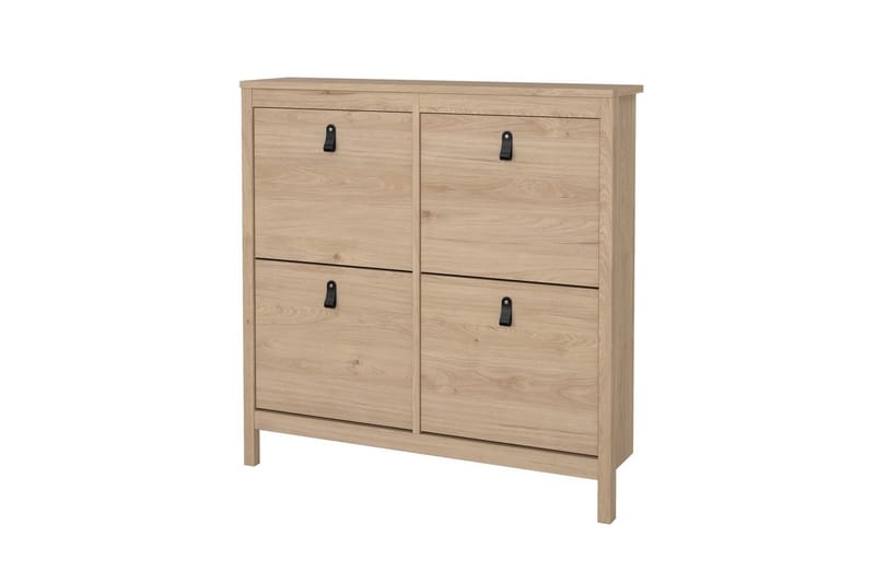 Vallvidera Skoskab 103 cm - Rødfarvet træ - Opbevaring - Skoopbevaring - Skoskab