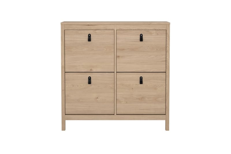 Vallvidera Skoskab 103 cm - Rødfarvet træ - Opbevaring - Skoopbevaring - Skoskab