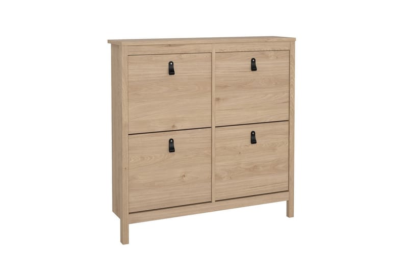 Vallvidera Skoskab 103 cm - Rødfarvet træ - Opbevaring - Skoopbevaring - Skoskab