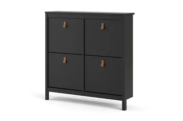 Vallvidera Skoskab 25x102 cm - Sort/Natur - Opbevaring - Skoopbevaring