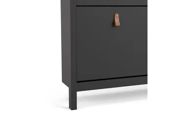 Vallvidera Skoskab 25x102 cm - Sort/Natur - Opbevaring - Skoopbevaring