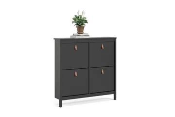 Vallvidera Skoskab 25x102 cm - Sort/Natur - Opbevaring - Skoopbevaring