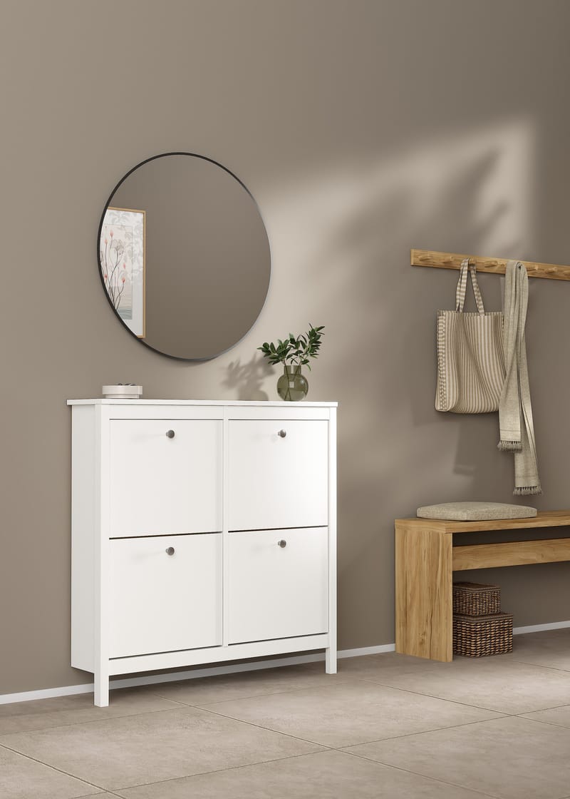 Vallvidera Skoskab med 4 rum 103x25x103 cm - Opbevaring - Skoopbevaring - Skoskab