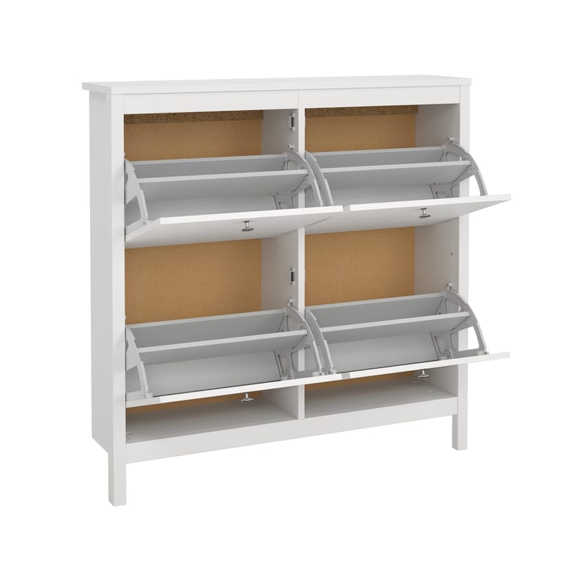 Vallvidera Skoskab med 4 rum 103x25x103 cm - Opbevaring - Skoopbevaring - Skoskab