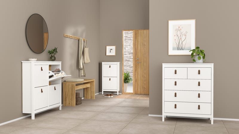 Vallvidera Skoskab med 4 rum 103x25x103 cm - Opbevaring - Skoopbevaring - Skoskab