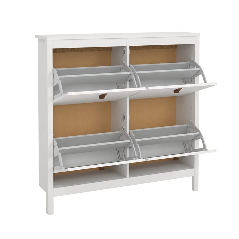 Vallvidera Skoskab med 4 rum 103x25x103 cm - Opbevaring - Skoopbevaring - Skoskab