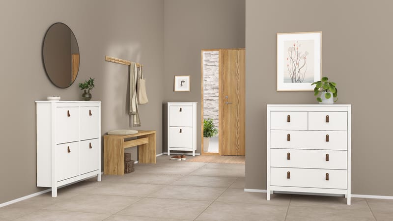 Vallvidera Skoskab med 4 rum 103x25x103 cm - Opbevaring - Skoopbevaring - Skoskab