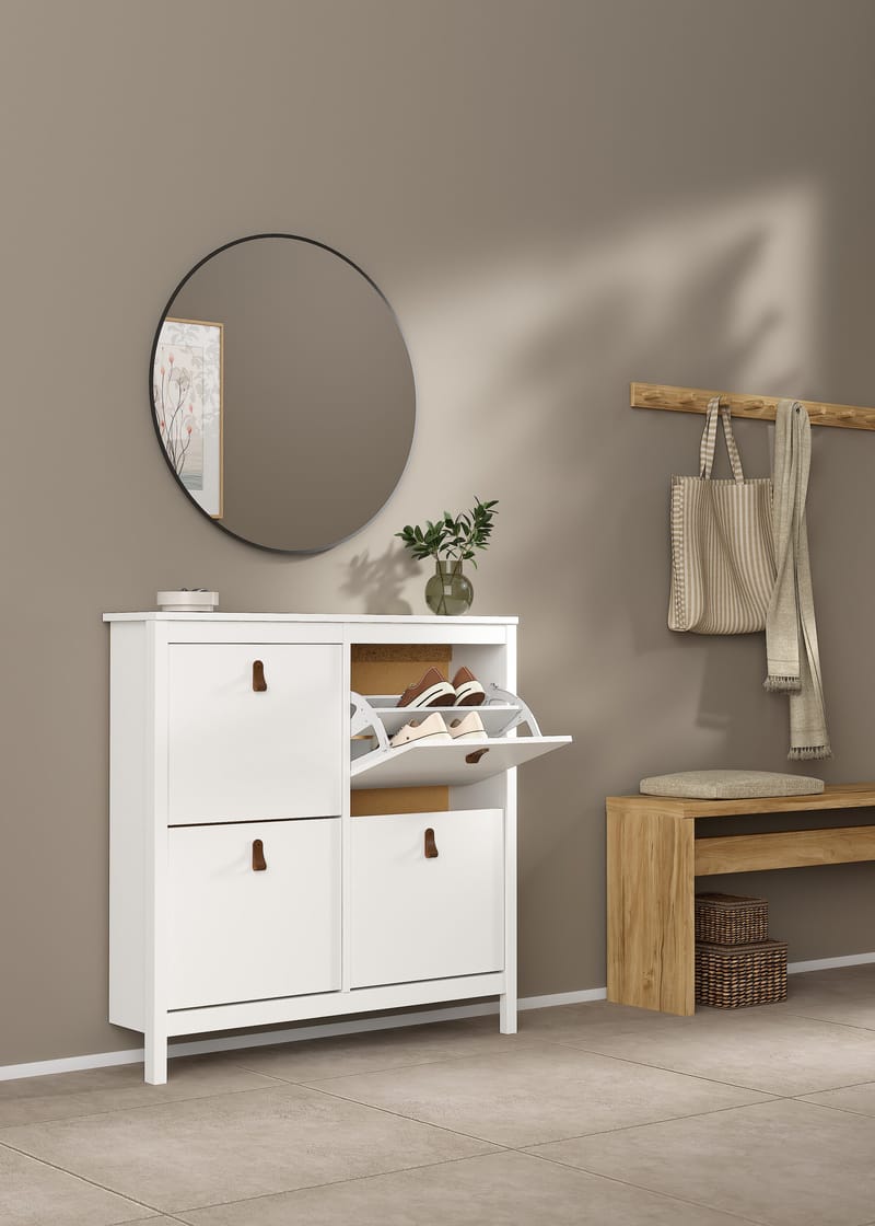 Vallvidera Skoskab med 4 rum 103x25x103 cm - Opbevaring - Skoopbevaring - Skoskab