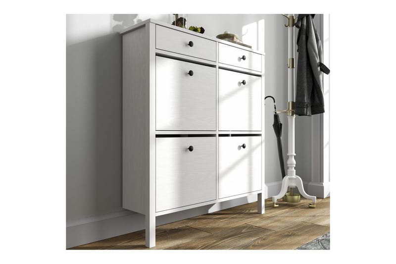 Veylin Skoskab 101 cm - Natur/Hvid - Opbevaring - Skoopbevaring - Skoskab