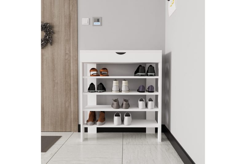 Viraa Skoskab 80 cm - Hvid - Opbevaring - Skoopbevaring - Skoskab