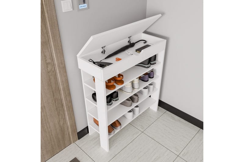 Viraa Skoskab 80 cm - Hvid - Opbevaring - Skoopbevaring - Skoskab