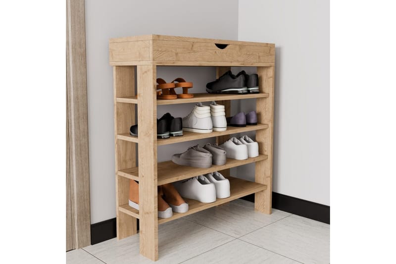 Viraa Skoskab 80 cm - Nature - Opbevaring - Skoopbevaring - Skoskab