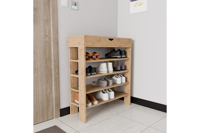 Viraa Skoskab 80 cm - Nature - Opbevaring - Skoopbevaring - Skoskab