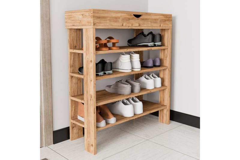 Viraa Skoskab 80 cm - Nature - Opbevaring - Skoopbevaring - Skoskab
