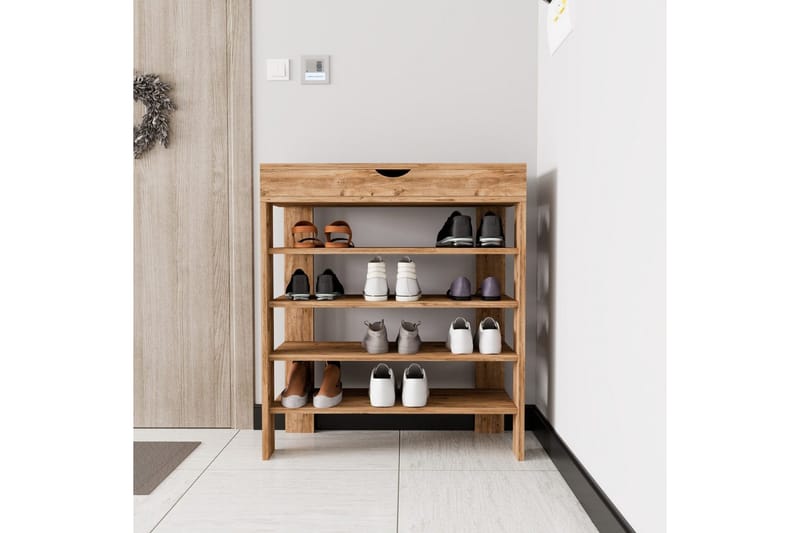 Viraa Skoskab 80 cm - Nature - Opbevaring - Skoopbevaring - Skoskab