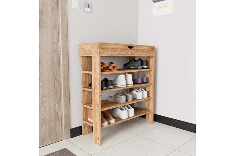 Viraa Skoskab 80 cm - Nature - Opbevaring - Skoopbevaring - Skoskab